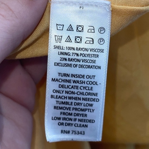 NWT Joie x Revolve Yellow Floral Embroidered Tiered Midi Dress Size 8 - Picture 9 of 9